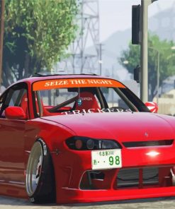 Nissan 200sx S15 paint by number