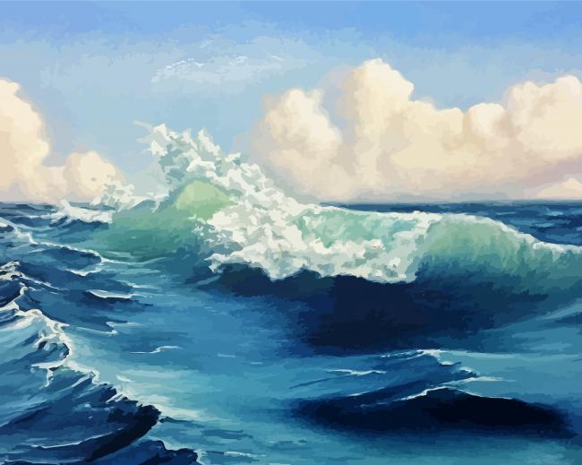 Ocean Classical Landscape paint by number