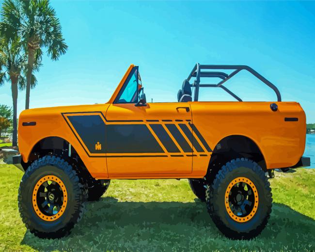 Orange Scout II Car paint by number