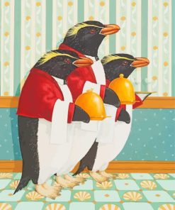 Penguin Chefs paint by number