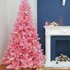 Pink Christmas Tree paint by number