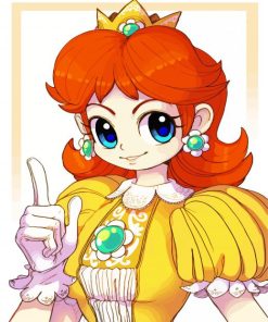 Princess Daisy paint by number