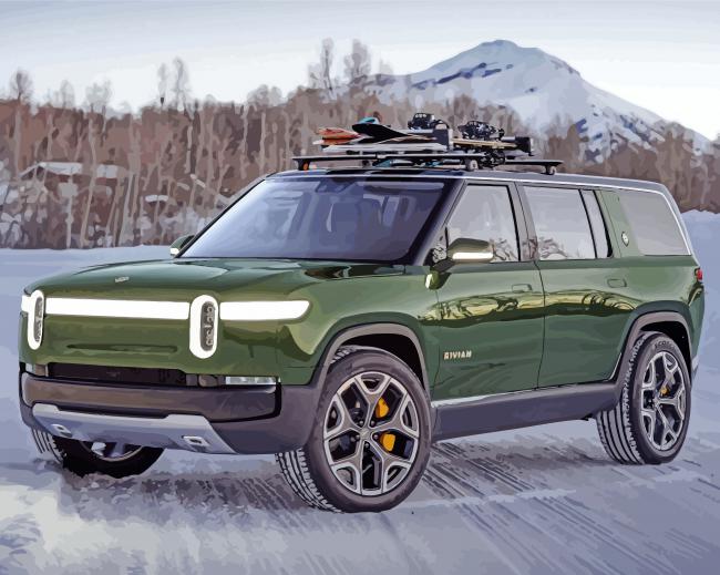 Rivian Car paint by number