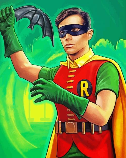 Robin The Boy Wonder Burt Ward paint by number