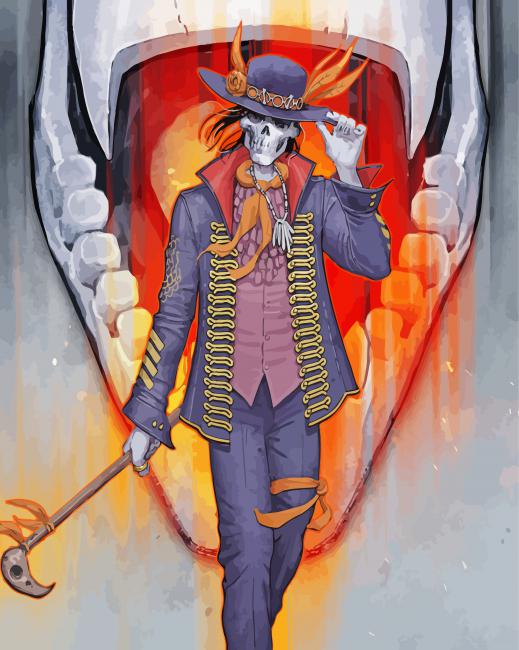 Scary Baron Samedi paint by number