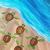 Sea Baby Turtles Art paint by number