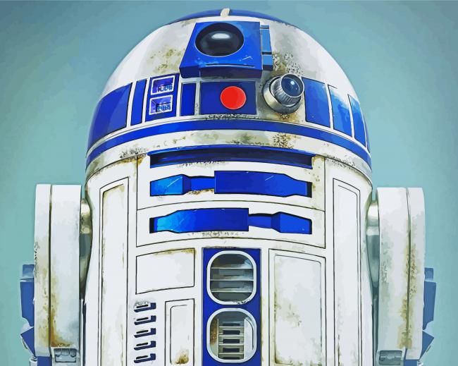 Star Wars R2d2 paint by number