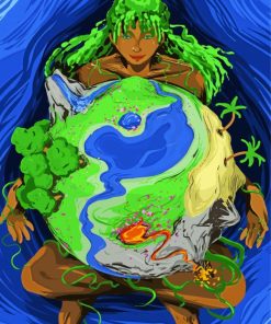 The Mother Earth Gaia paint by number