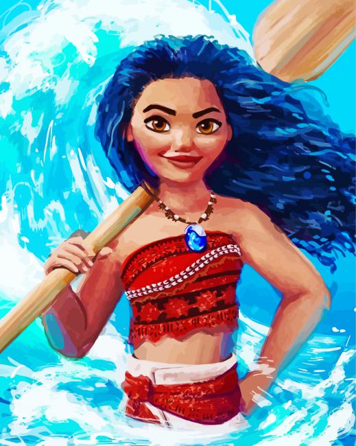 Vaiana paint by number