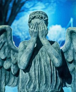 Weeping Angel Doctor Who paint by number