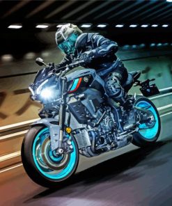 Yamaha MT 10 Motorcycle On Road paint by number