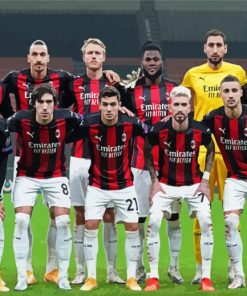 Ac Milan Football Club Team Paint By Numbers