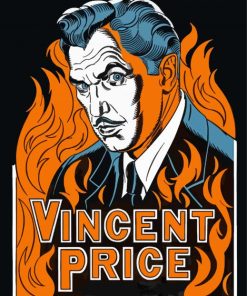 Aesthetic Vincent Price paint by number