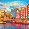 Amsterdam Canal paint by number