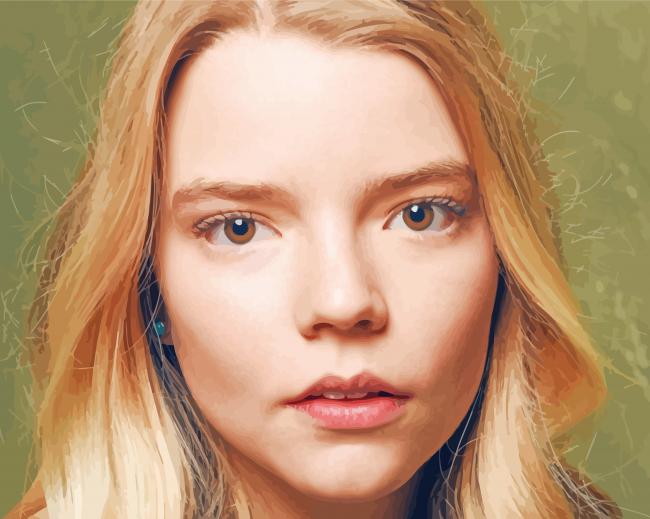 Anya Taylor Joy Face Paint By Numbers