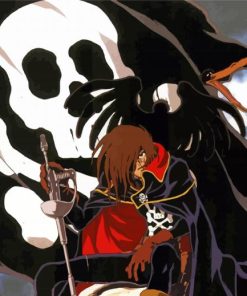 Captain Harlock Character Paint By Numbers