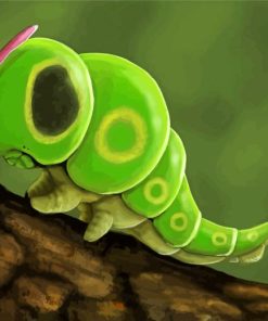 Caterpie Bug Pokemon paint by number