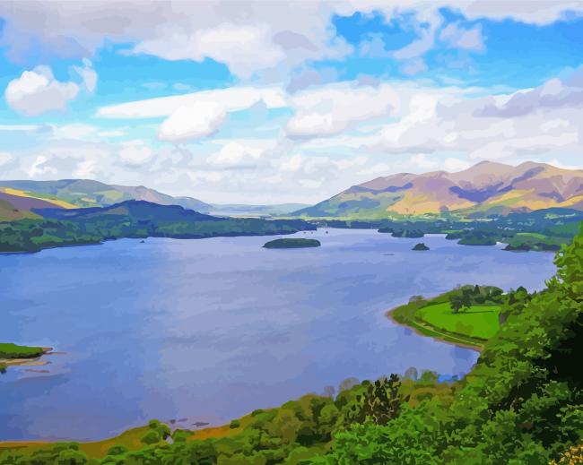 Derwentwater Body Of Water In England Paint By Numbers