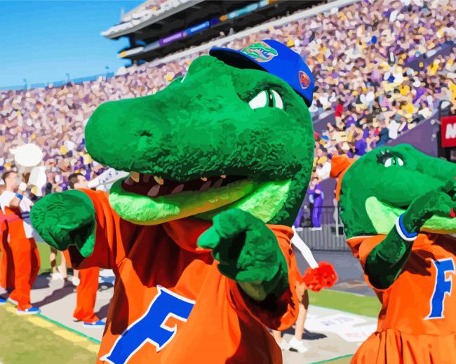 Florida Gators Football Mascots Paint By Numbers