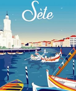 France Sete Poster Paint By Numbers