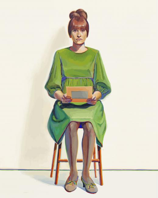 Green Dress By Wayne Thiebaud Marie Paint By Numbers