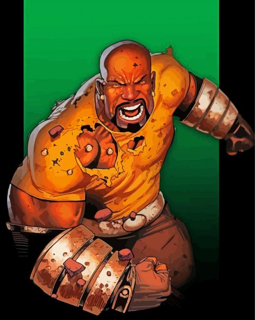Hero Luke Cage paint by number