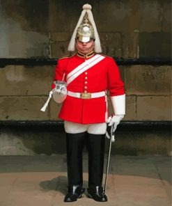 Household Cavalry Man Paint By Numbers