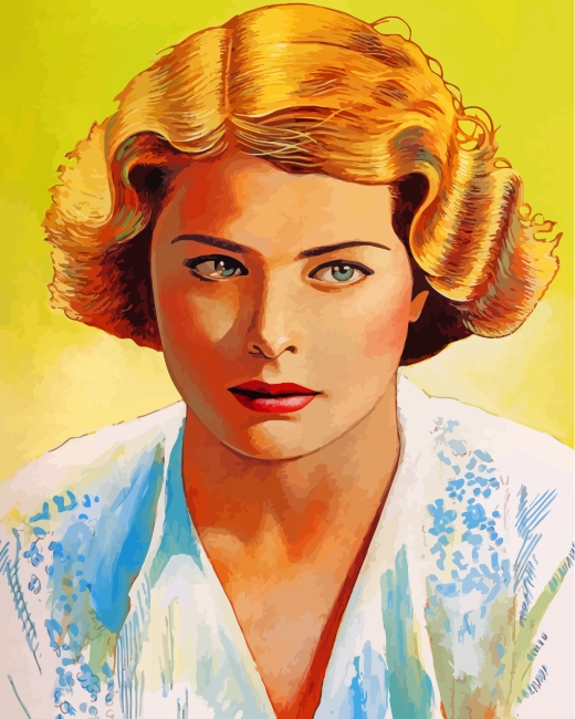 Ingrid Bergman Actress Art paint by number