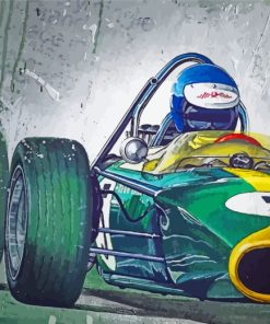 Jim Clark F1 Art paint by number