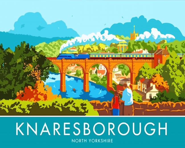 Knaresborough Poster Paint By Numbers