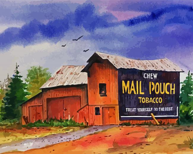 Mail Pouch paint by number