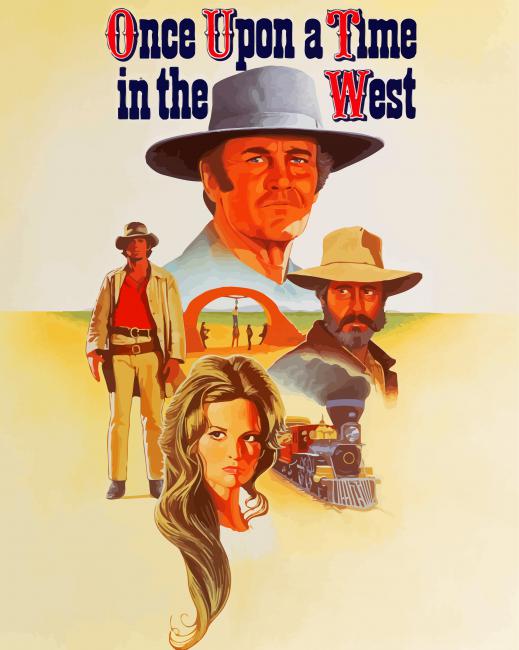 Once Upon A Time In The West Western Film paint by number