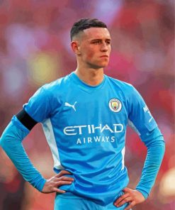 Phil Foden paint by number