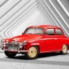 Red Skoda Car Paint By Numbers