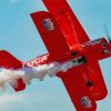 Red Flying Plane Paint By Numbers