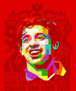 Robbie Fowler Pop Art paint by number
