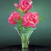 Roses In A Glass Paint By Numbers