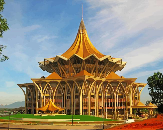 Sarawak State Legislative Assembly Kuching Paint By Numbers