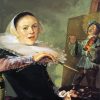 Self Portrait By Judith Leyster paint by number