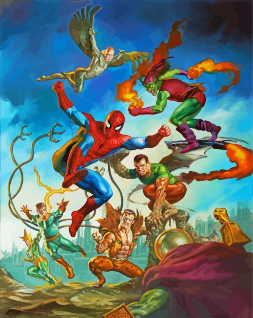 Sinister Six Animation Paint By Numbers