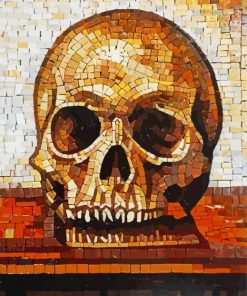 Skull Mosaic paint by number
