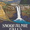 Snoqualmie Falls Poster Art paint by number