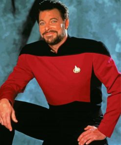 Star Trek Commander Riker paint by number