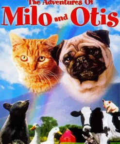 The Adventures Of Milo And Otis Movie Poster Paint By Numbers