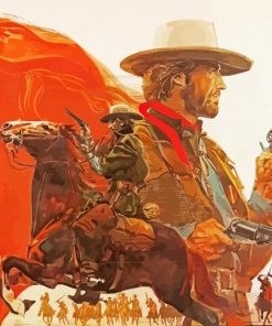 The Outlaw Josey Wales Film Poster paint by number