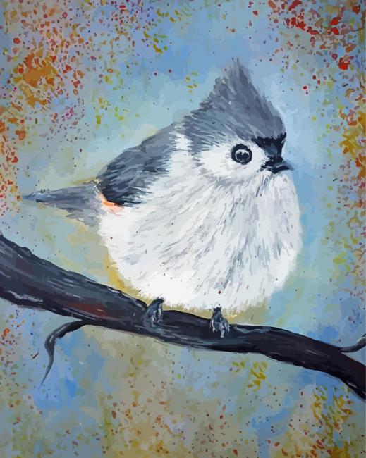 Titmouse paint by number