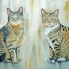 Two Tabby Cats Art Paint By Numbers