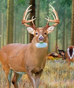 Whitetail Deer paint by number