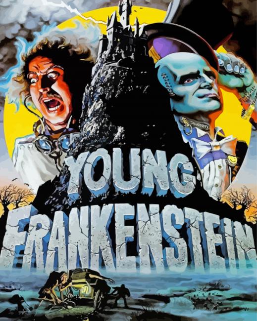 Young Frankenstein Horror Movie Paint By Numbers