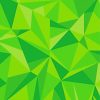 Abstract Green Triangle Geometrical Paint By Numbers